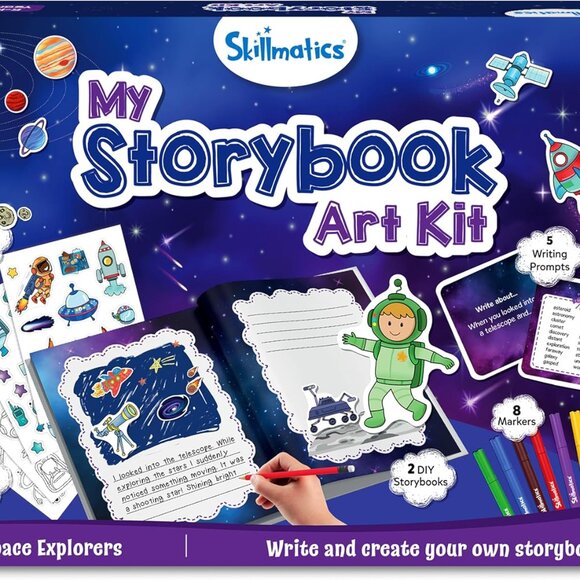 New Skillmatics My Storybook Art Kit Space Story Writing Stickers Creative Writi - Picture 9 of 16